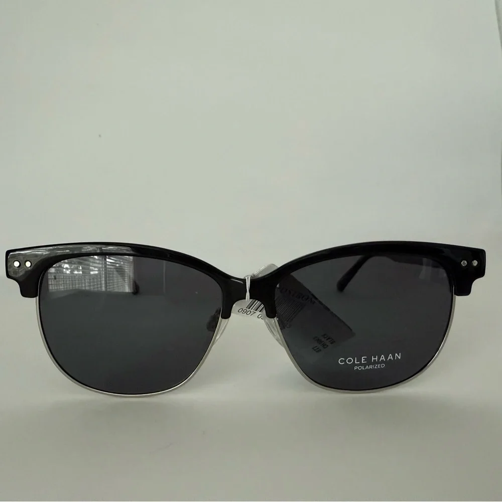 Cole Haan 55mm Half Rim Polarized Sunglasses